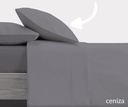 FUNDA ALMOHADA LISA CENIZA VIDAL HOME