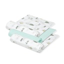 PACK 3 GASAS BAMBÚ 55X70 MOON MENTA INTERBABY