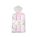 PACK 3 GASAS 80X80 PANDA ROSA INTERBABY