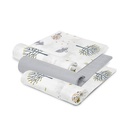 PACK 3 GASAS BAMBÚ 55X70 FOX GRIS INTERBABY