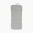 COLCHONETA REVERSIBLE NIDO DE ABEJA+VICHY GRIS DON ALGODON