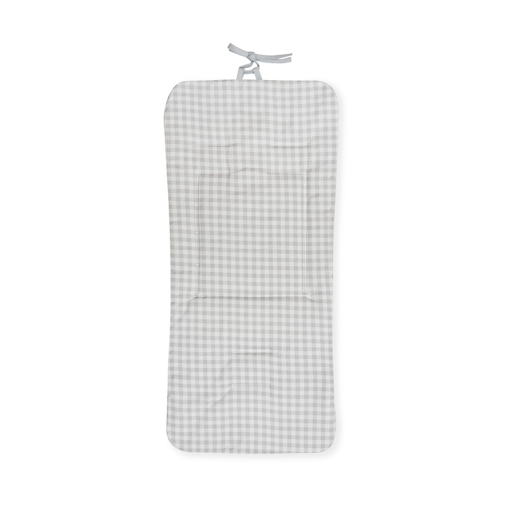 COLCHONETA REVERSIBLE NIDO DE ABEJA+VICHY PETROLEO DON ALGODON