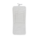 COLCHONETA REVERSIBLE NIDO DE ABEJA+VICHY PETROLEO DON ALGODON
