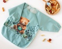 BABERO IMPERMEABLE CON MANGAS SALVIA 3750 SAGE KIOKIDS