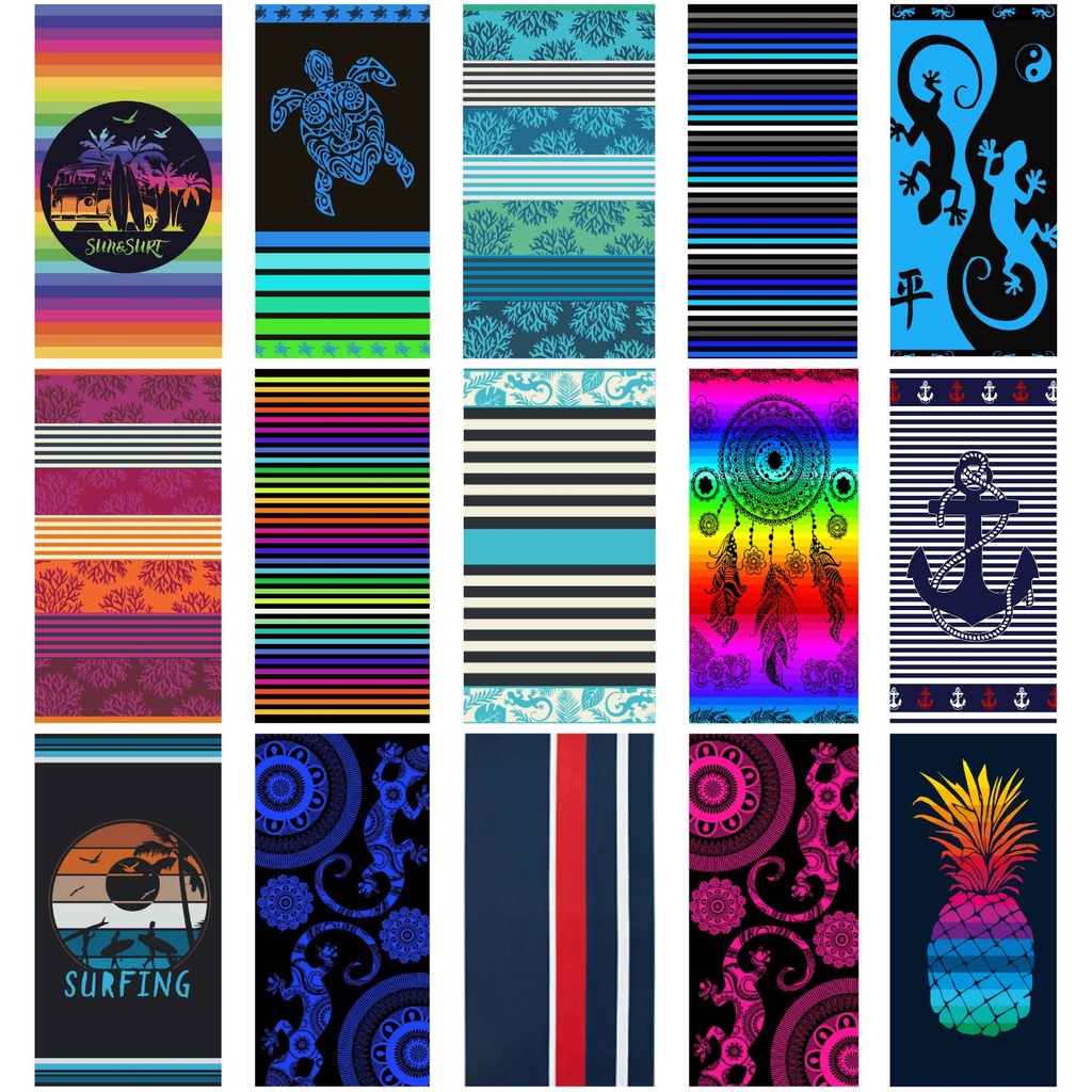 TOALLA PLAYA JACQUARD BASICS 04676 86X163CM SURTIDO B SUN & SURF