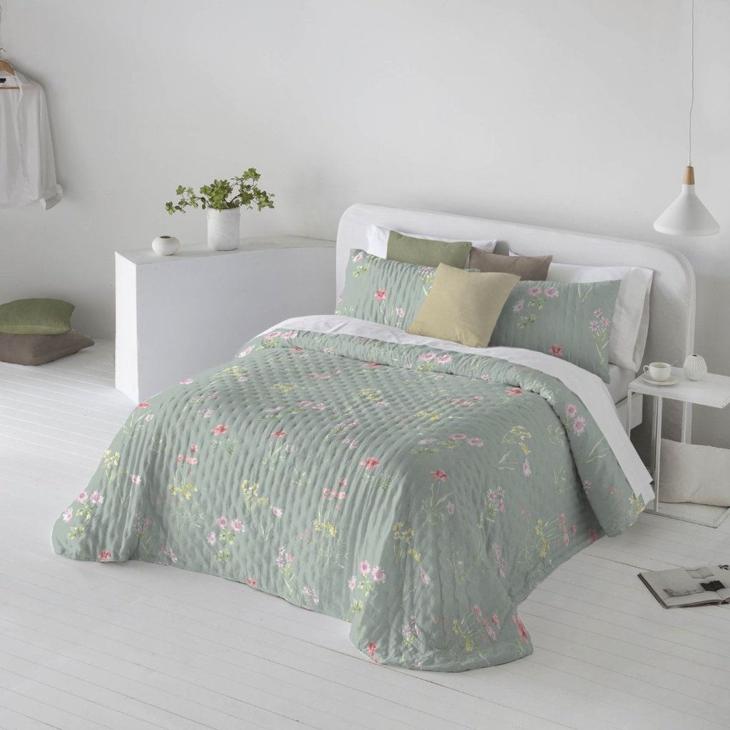 COLCHA BOUTI IM IZIAR VERDE FUN&amp;DECO
