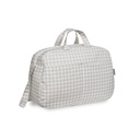 BOLSO MATERNAL VICHY GRIS DON ALGODÓN