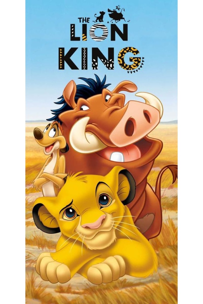 TOALLA MICRO LION KING 190163 MULTICOLOR 75X145