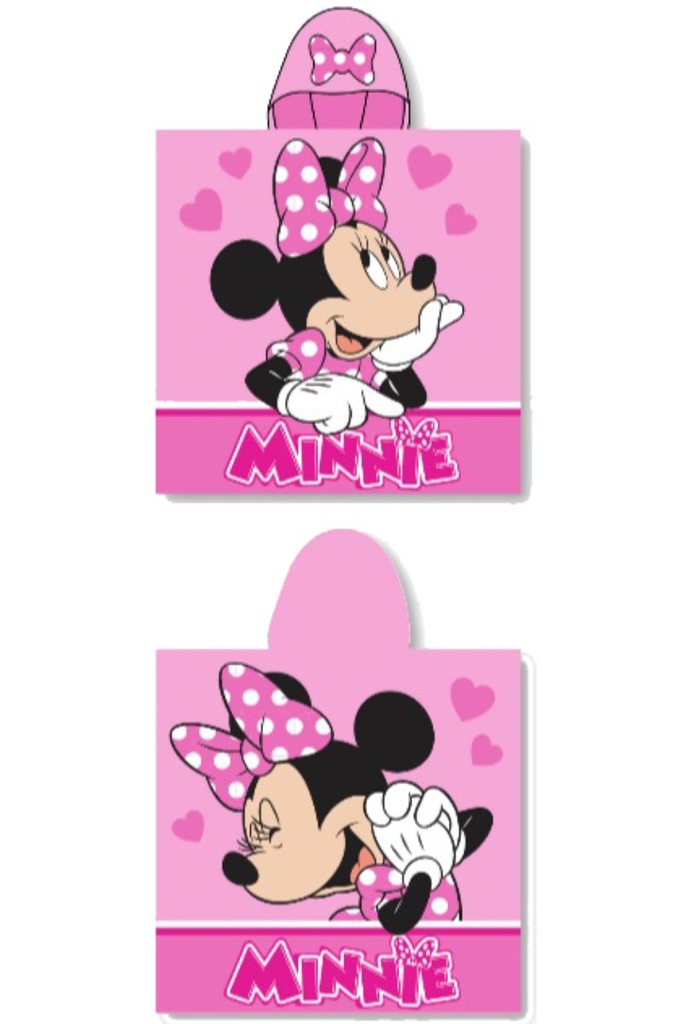 PONCHO MINNIE 4 190165 ROSA 50X100