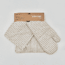SET DELANTAL, MANOPLA Y AGARRADOR RAYAS BEIGE ATENAS
