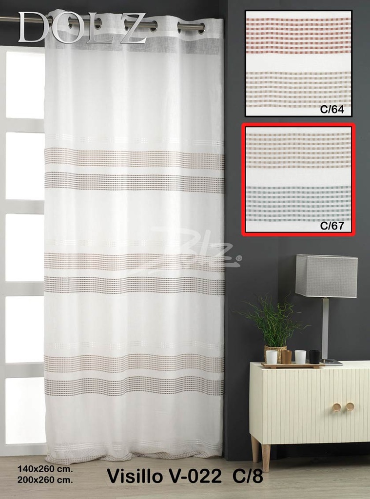 VISILLO V022 140X260 OCEANO DOLZ