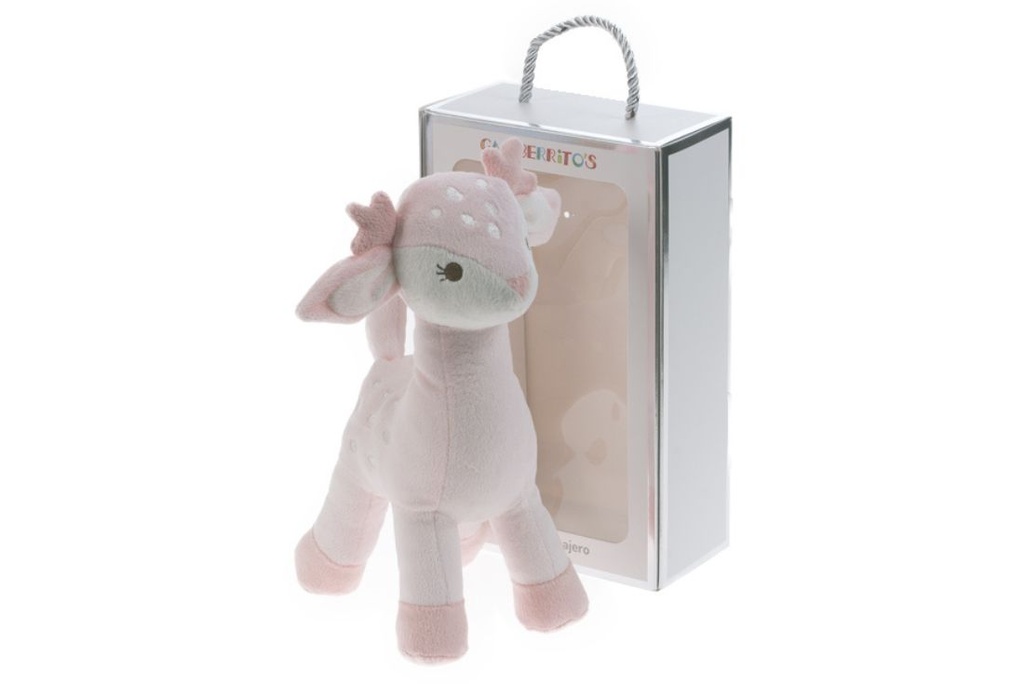 MUÑECO SONAJERO 10776 ROSA GAMBERRITOS