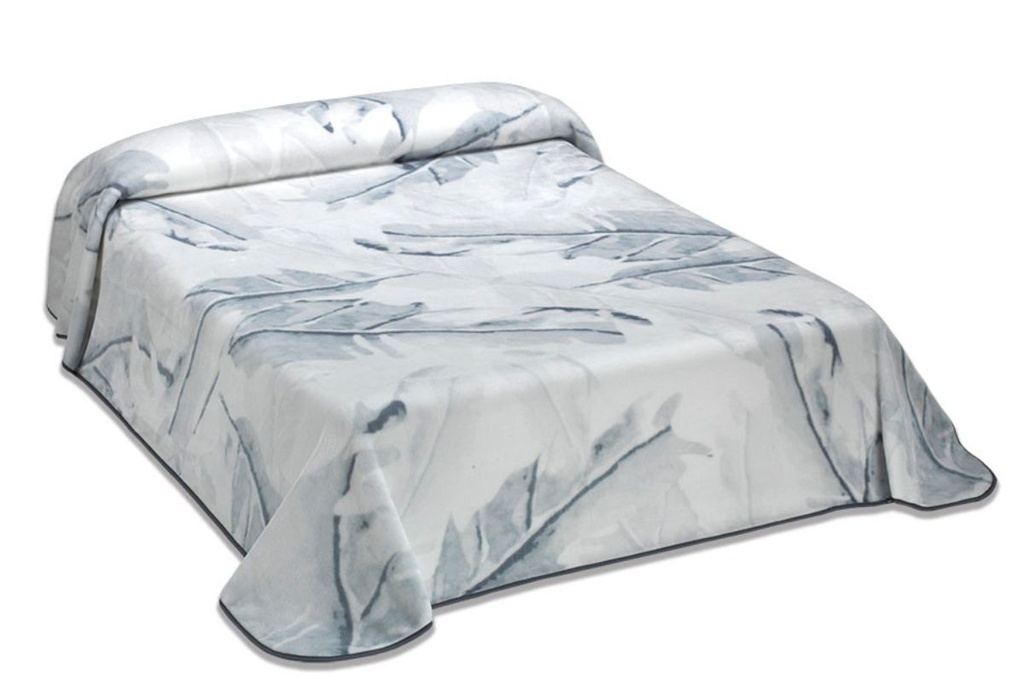 MANTA TERCIOPELO HARMONY P67 GRIS MORA