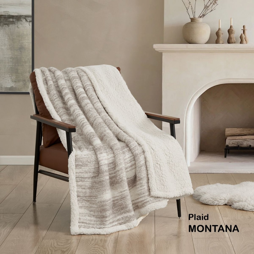 MANTA PLAID SHERPA MONTANA 130X160 DOLZ