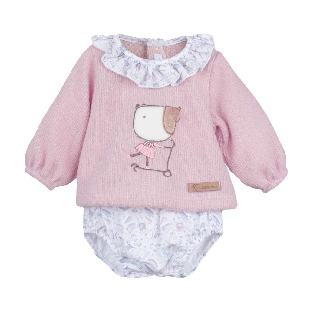 CONJUNTO POLOLO 11020 NAVIA NUDE CALAMARO