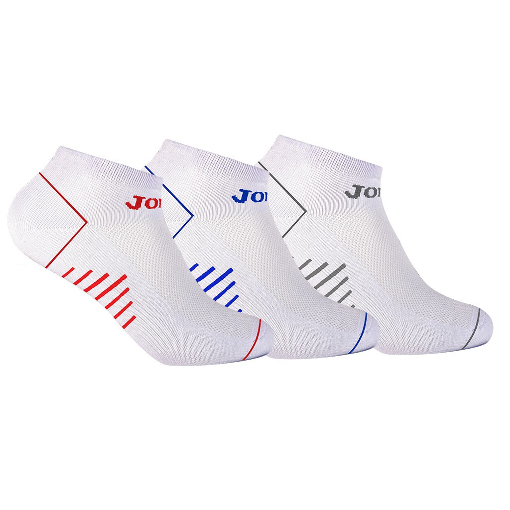 CALCETIN DEPORTIVO TOBILLERO HOMBRE PACK 3 201812TB BLANCO JOMA
