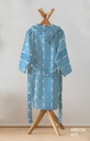 ALBORNOZ FANTASIA CON CAPUCHA ARROW AZUL COTTONFEEL