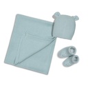 SET 3 PIEZAS TOCA GORRA PEUCOS VERDE INTERBABY