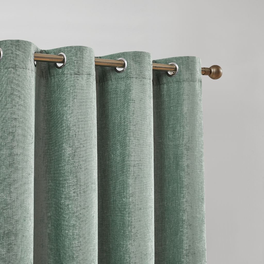 CORTINA CHENILLA JACQUARD CD-5356 TURQUESA CAMALTEX