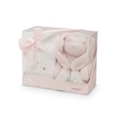 PELUCHE+MANTA ESTRELLA CONEJO ROSA INTERBABY