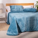 EDREDON JACQUARD IBAI AZUL KARAMELO