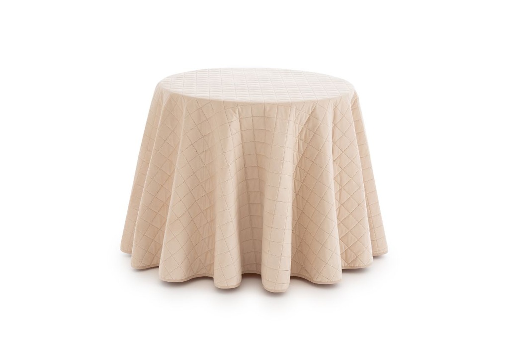 FALDA CAMILLA TERCIOPELO ACOLCHADA VELVET BEIGE HIPERMANTA