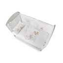 FUNDA NORDICA + ALMOHADA + CHICHONERA + RELLENO MOD MUSIC AND FRIENDS AZUL INTERBABY