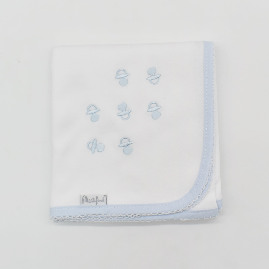 GASA F2 BORDADA CHUPETES 02 AZUL 65X65 MARTIFANEL