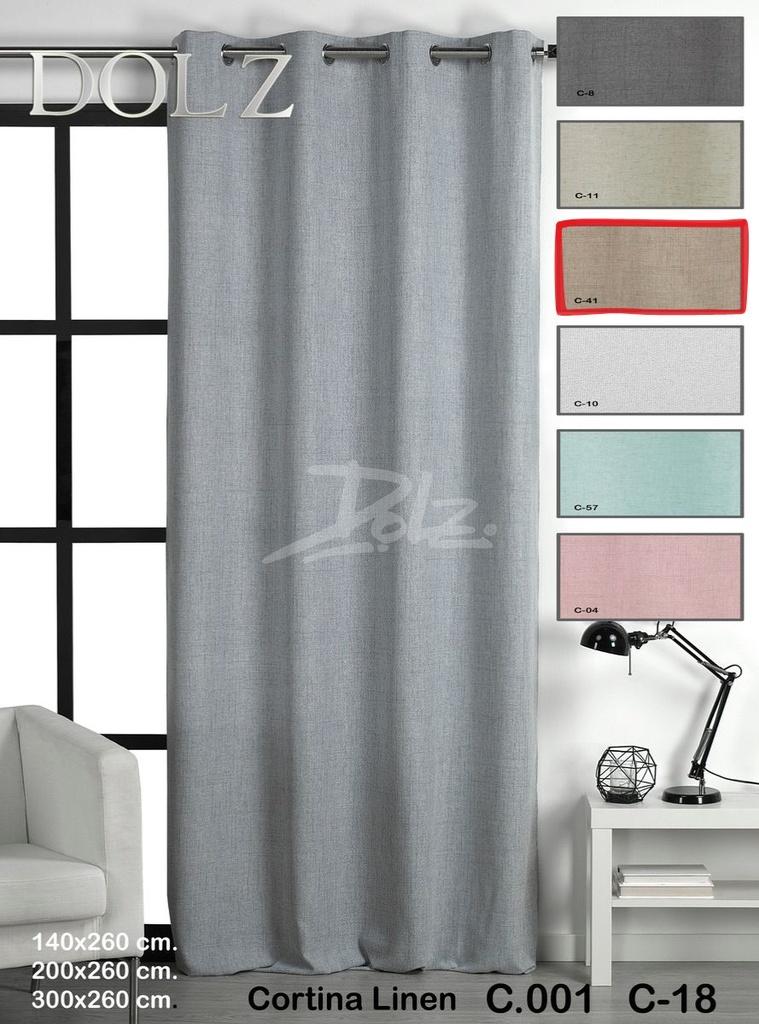 CORTINA C001 LINO 140X260 DOLZ
