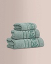 JUEGO DE TOALLAS JACQUARD YEUDI VERDE DON ALGODÓN
