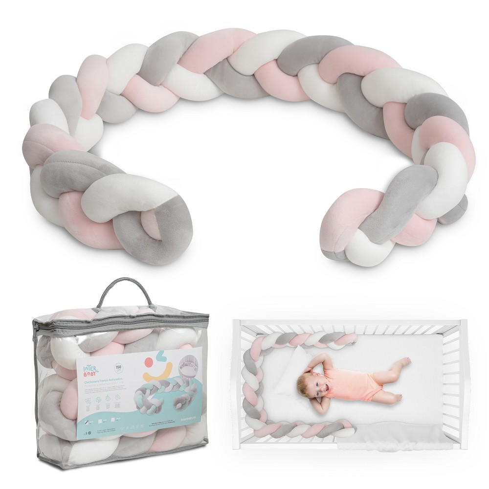 CHICHONERA CUERDA TRENZADA ROSA INTERBABY