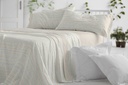 JUEGO DE SABANAS TELA 181 BEIGE BURRITO BLANCO
