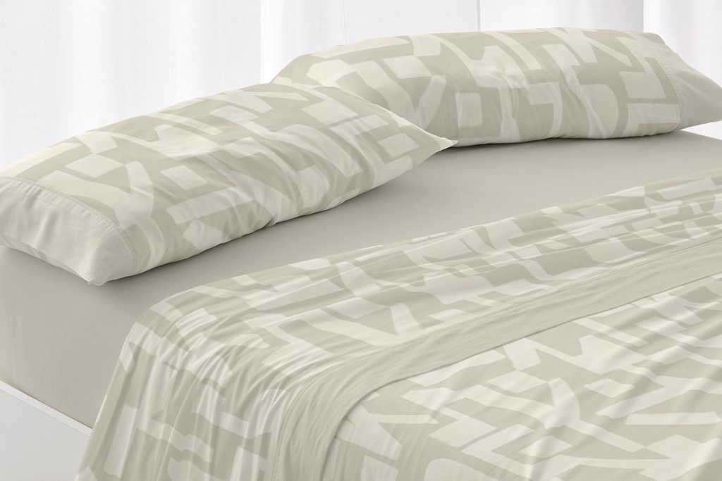 JUEGO DE SABANAS TELA 141 MUSGO BURRITO BLANCO