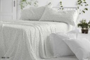 JUEGO DE SABANAS TELA DORVEL 869 VERDE BURRITO BLANCO