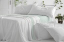 JUEGO DE SABANAS TELA DORVEL 873 VERDE BURRITO BLANCO