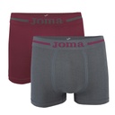 BOXER HOMBRE SIN COSTURAS PACK 2 JS8001B GRI/ANT JOMA