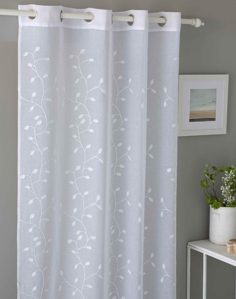 CORTINA IM CAILA 140X270 BLANCO FUN&amp;DECO