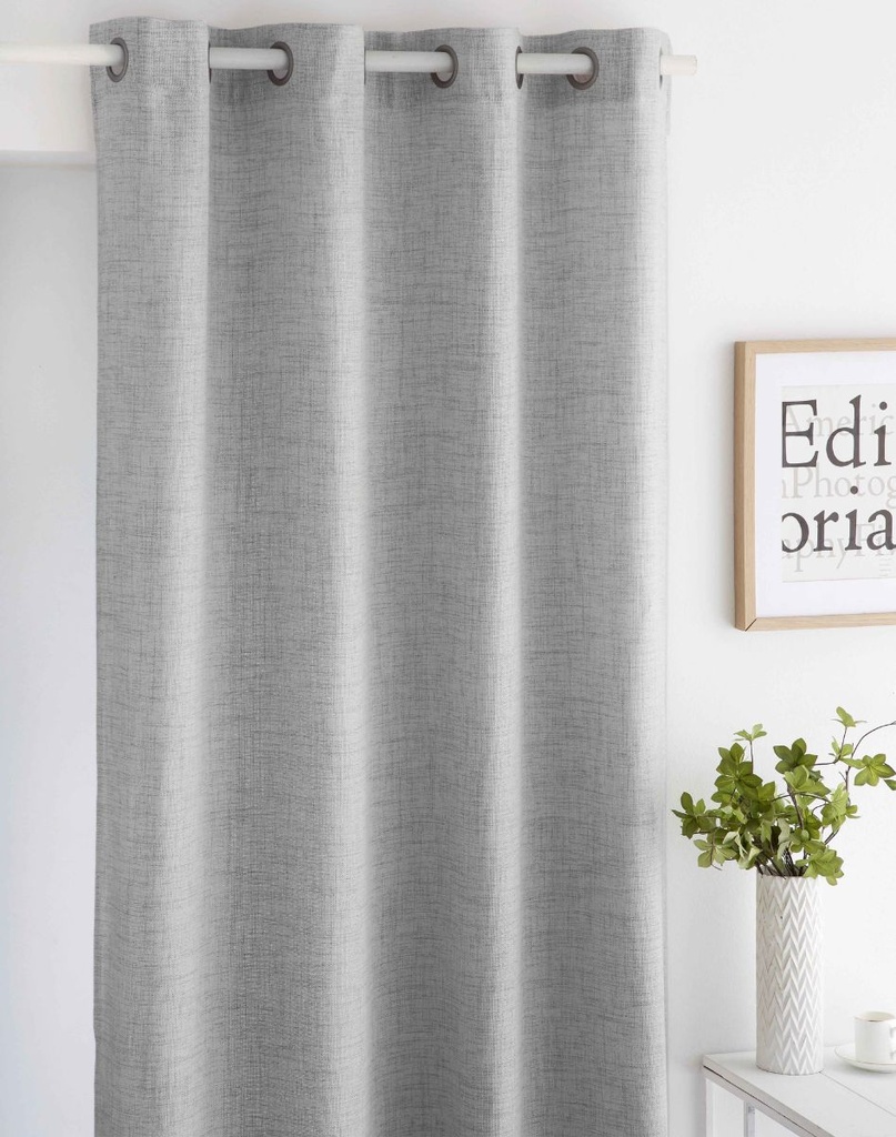 CORTINA IM ALAIA 140X270 GRIS FUN&amp;DECO