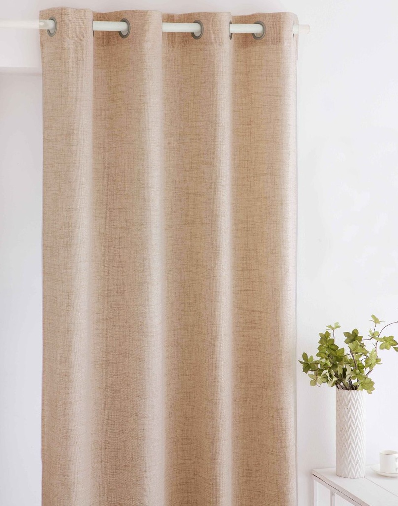 CORTINA IM ALAIA 140X270 MARRON FUN&amp;DECO