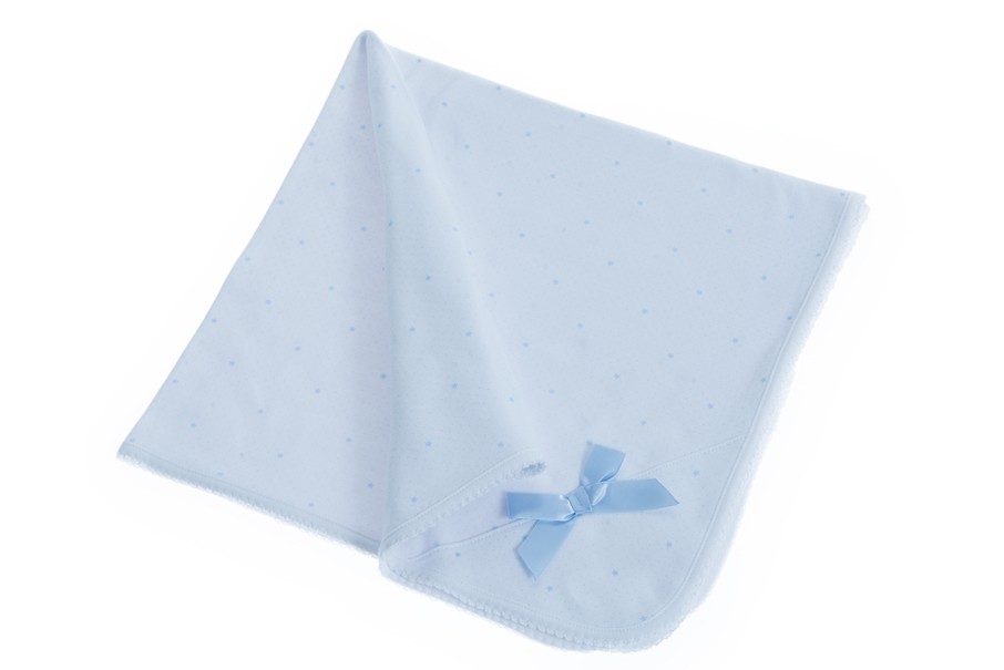 ARRULLO INFANTIL ALGODON 10906 AZUL 80X80 GAMBERRITOS