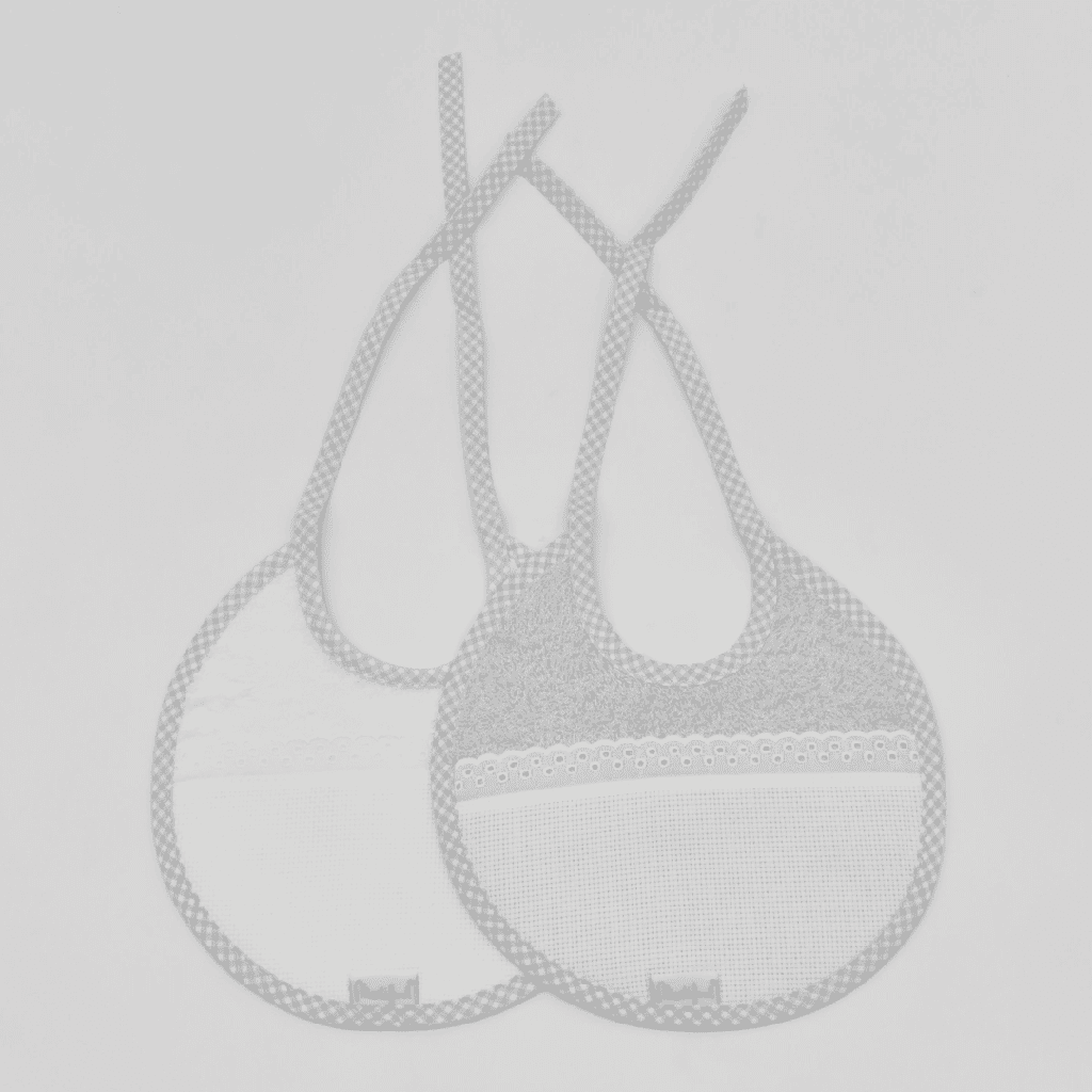 PACK 2 BABEROS 05 BI/2 20X20 GRIS MARTIFANEL