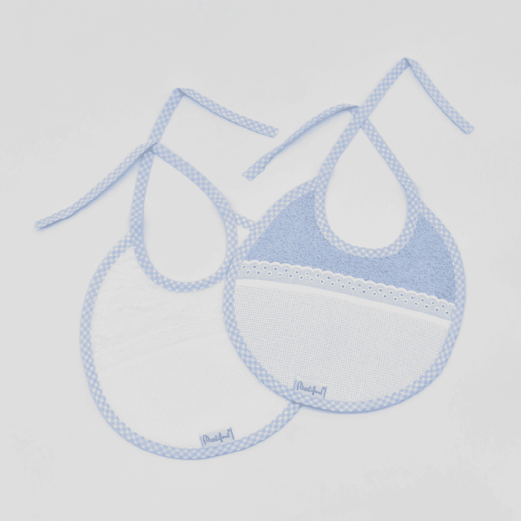 PACK 2 BABEROS 05 BI/2 20X20 AZUL MARTIFANEL