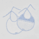 PACK 2 BABEROS 05 BI/2 20X20 AZUL MARTIFANEL