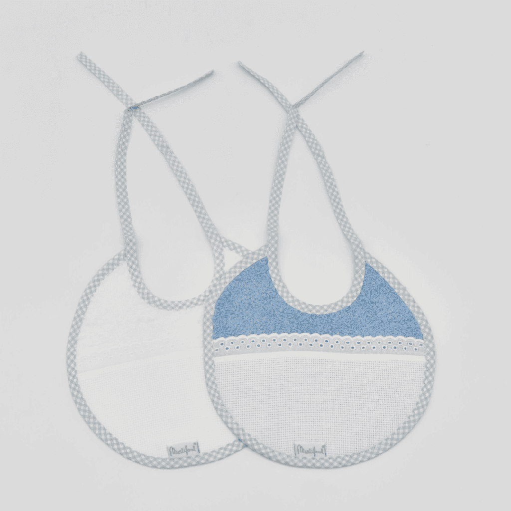 PACK 2 BABEROS 05 BI/2 20X20 AZUL PETRÓLEO MARTIFANEL