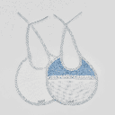 PACK 2 BABEROS 05 BI/2 20X20 AZUL PETRÓLEO MARTIFANEL
