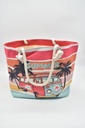 BOLSO PLAYA PASEO RAYAS 06539 ROJO SUN&amp;SURF