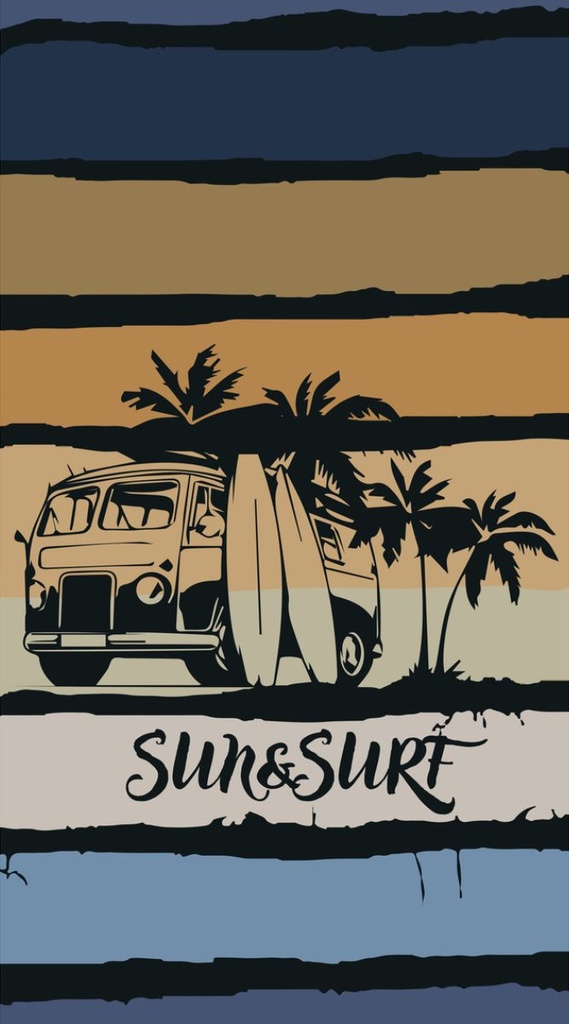 TOALLA VELOURS JACQUARD 05961 VAN 90X170 SUN&amp;SURF