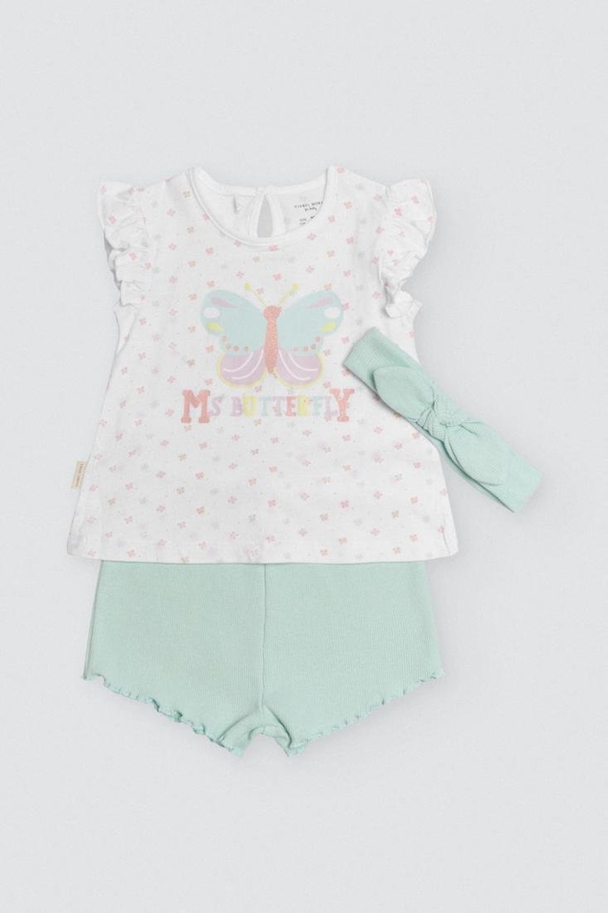 CONJUNTO BEBÉ 3 PIEZAS 25415 YSABEL MORA