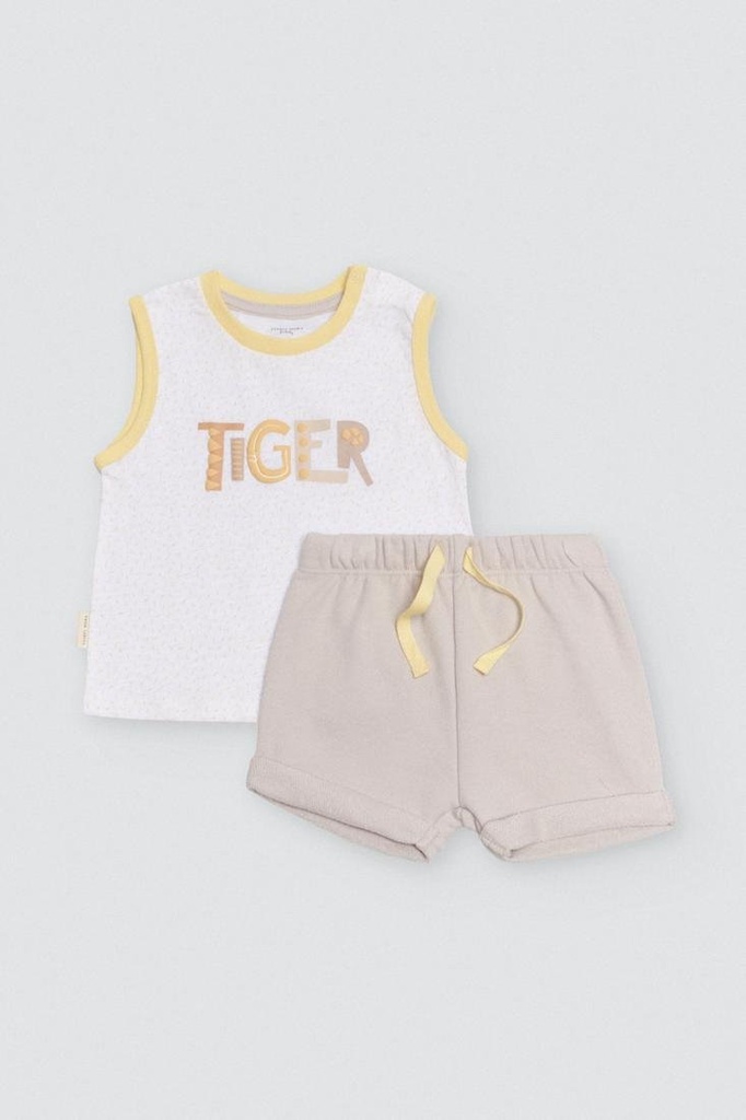 CONJUNTO BEBÉ SIN MANGAS 25572 YSABEL MORA