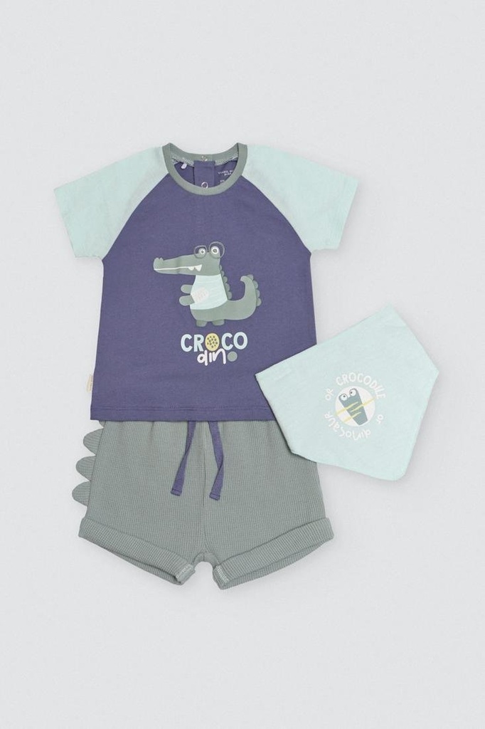 CONJUNTO BEBÉ 3 PIEZAS 25577 YSABEL MORA